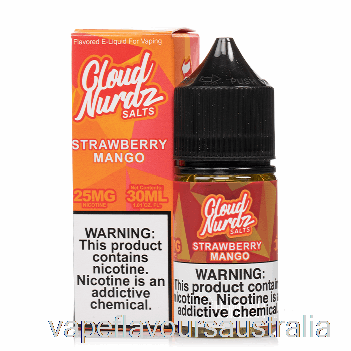 Vape Flavours Australia Strawberry Mango - Cloud Nurdz Salts - 30mL 25mg